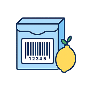 EAN-8 barcode structure showing 8-digit format for small retail products