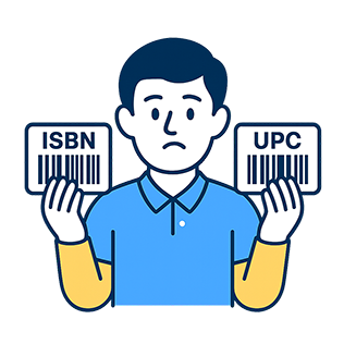 ISBN vs UPC barcode comparison showing the differences between book barcodes and retail product barcodes